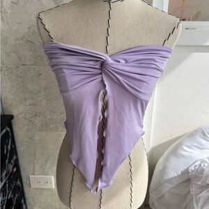 Lavender Strapless Women's Top